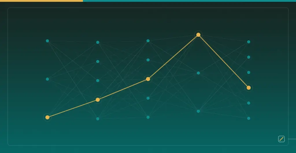 Backpropagation as a Computation Graph: A Two-Layer MLP by Hand — Layered neural network nodes and weighted connections